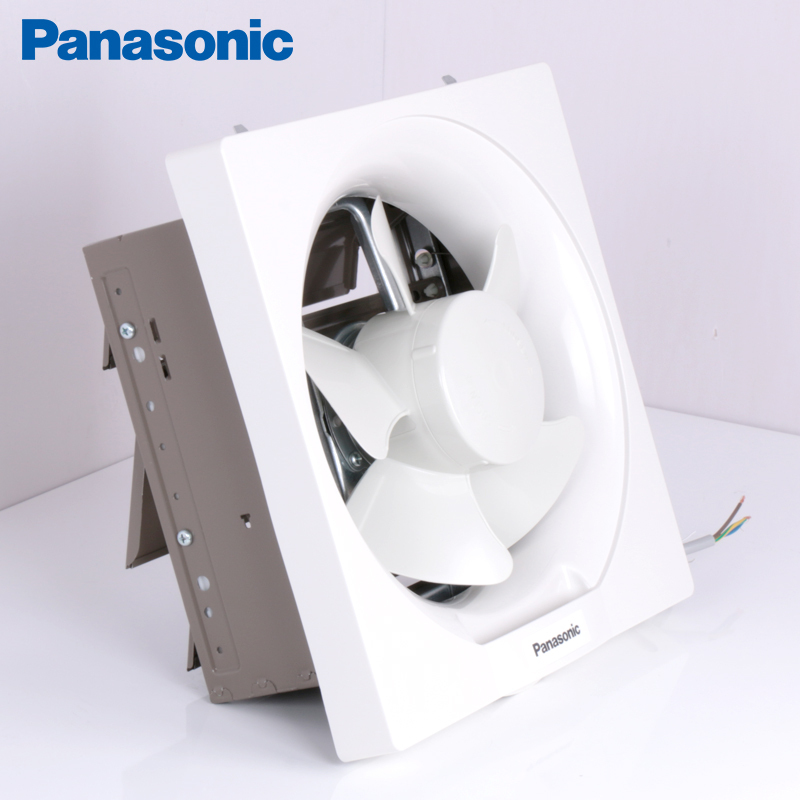 松下(Panasonic)换气扇10寸壁用排气扇厨房卫生间排气式窗用排风扇自动风帘换气扇30*30方孔FV-25VW3高清大图