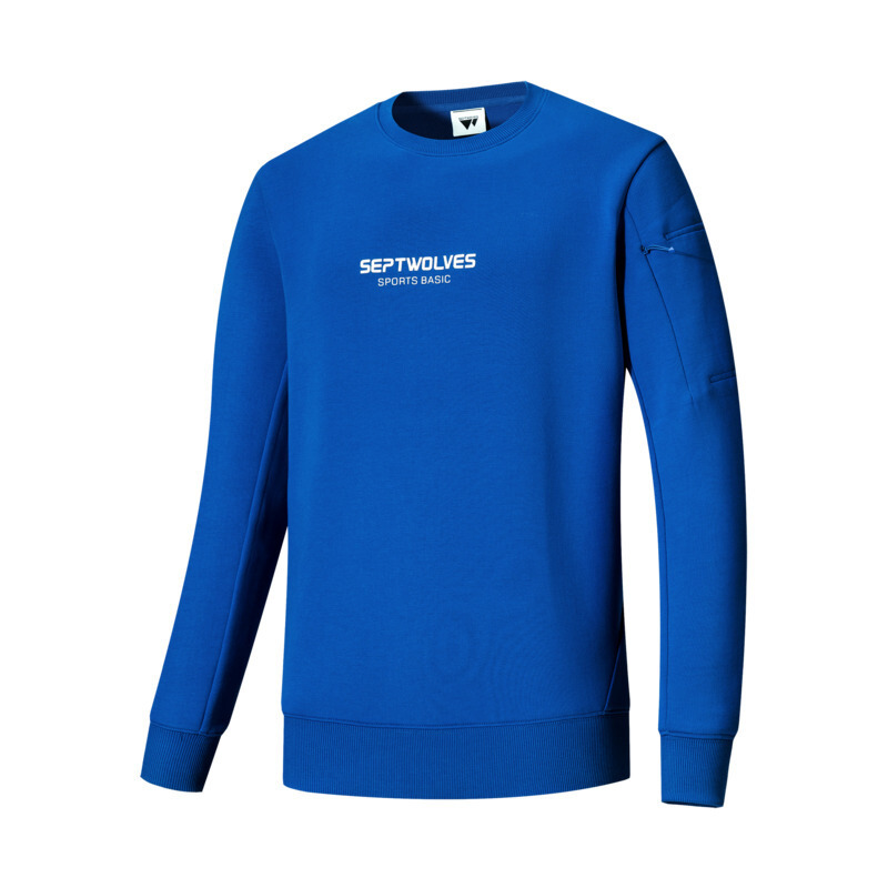 七匹狼卫衣男士秋季新款圆领长袖t恤衫男时尚运动户外字母印花套头