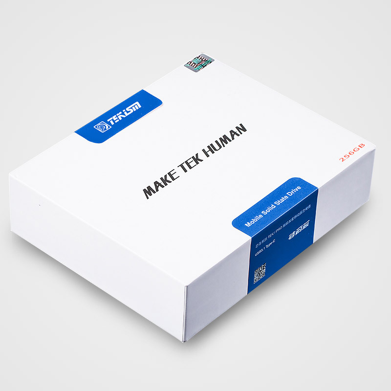 特科芯(TEKISM)TEK2 PRO 256GB 指纹移动固态硬盘亮黑尊享版红点奖作品