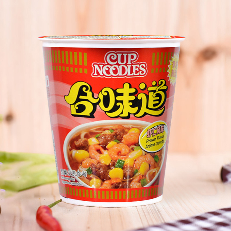 中国香港Cup Noodles合味道杯面 方便面 虾仁风味75g 方便速食杯面泡面开杯乐