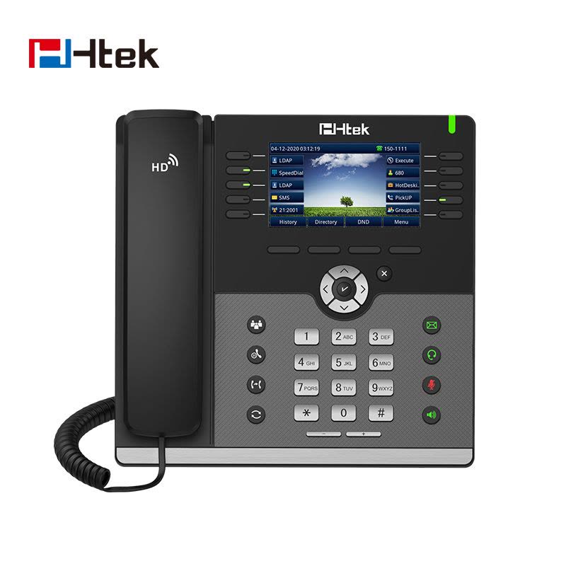HHtek千兆彩屏录音SIP话机UC926S 含POE带电源图片