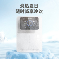 奥克斯(AUX)净水器管线机家用壁挂式速热饮水机 即热净水机搭配套装3秒速热多段调温A008温热白色款通用流量
