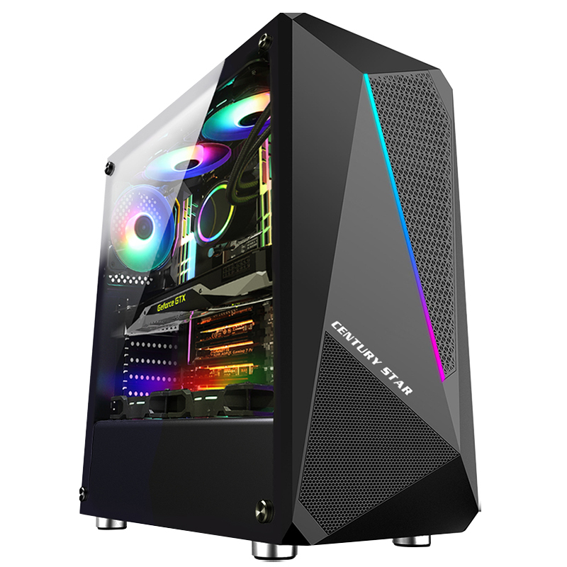 铭能 十代酷睿i5六核/GTX1660Ti 6G独显/16G内存/512G固态 台式机 台式电脑 DIY组装机 组装电脑 家用办公电脑主机 设计学生台式电脑游戏电脑+24英寸全套高清大图