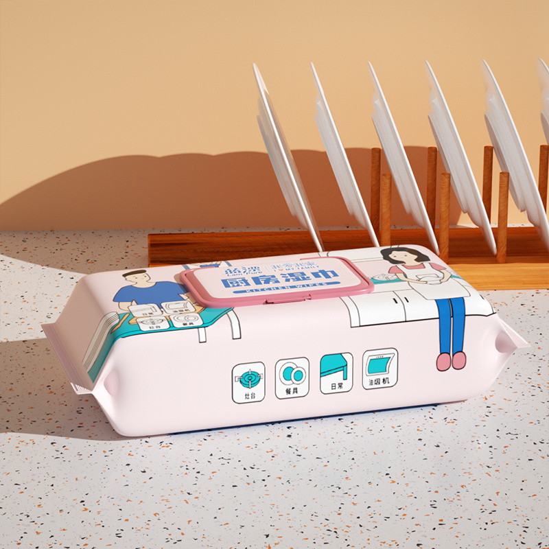 蓝漂 LP-27165厨房湿巾40片*3包高清大图