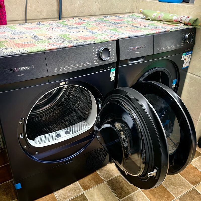 西门子小晶钻优享10+10KG大容量洗烘套装 全自动 WG52H2X10W+WQ53H2D11W 滚筒洗衣机变频热泵烘干高清大图