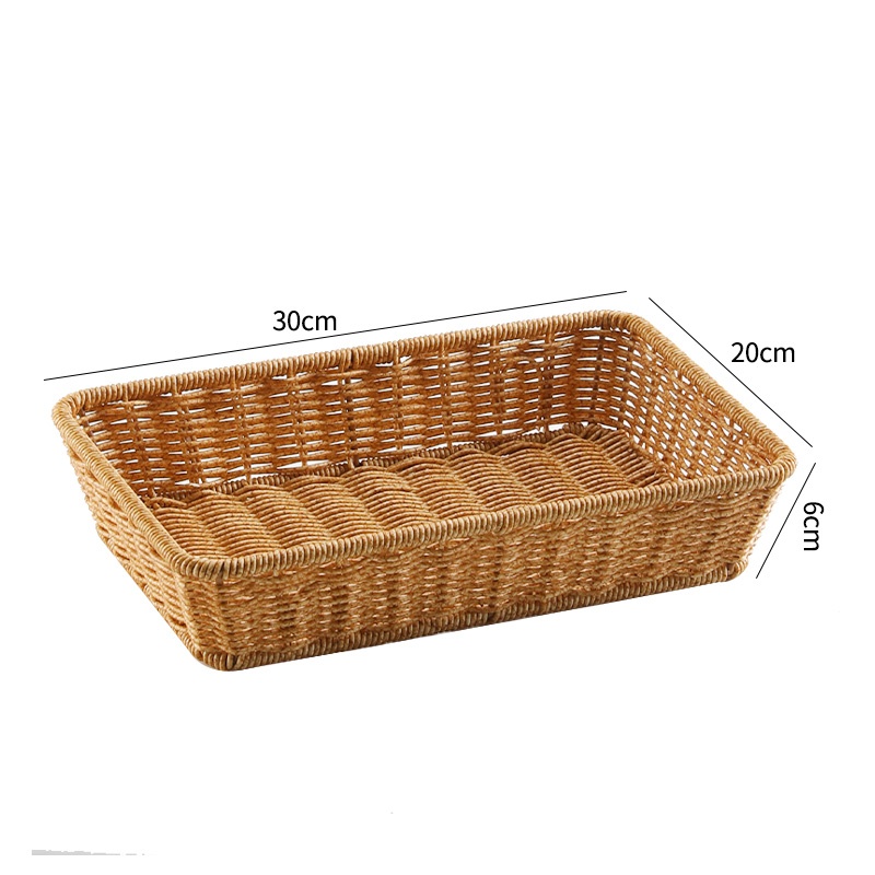 珂攸洋藤编收纳筐个 30*20*6cm