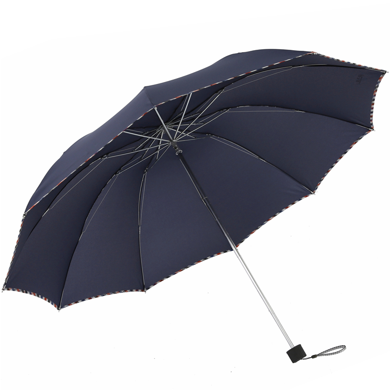 天堂 3311E骨三折晴雨商务伞64cm*10骨 藏青色高清大图
