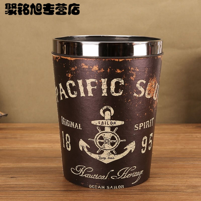 压圈垃圾桶家用无盖大号厨房客厅卫生间欧式创意办公室纸篓收纳桶多款多色多功能家用清洁用品清洁工