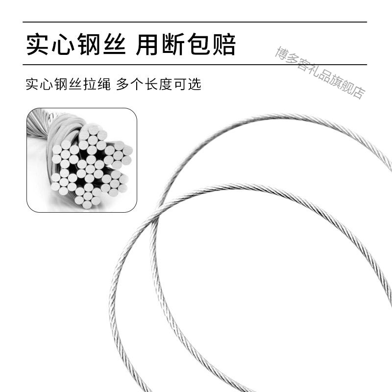 免打孔家用缓冲闭门器自动关门神器拉绳闭合推拉弹簧拉簧装置玻璃