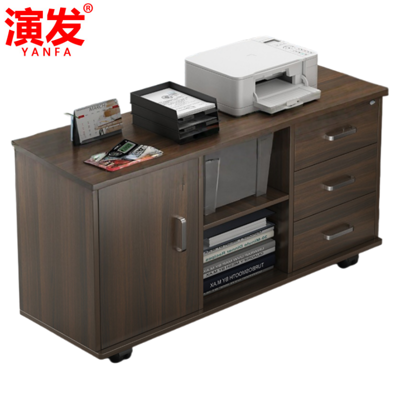 演发 办公桌三抽两门 个高清大图