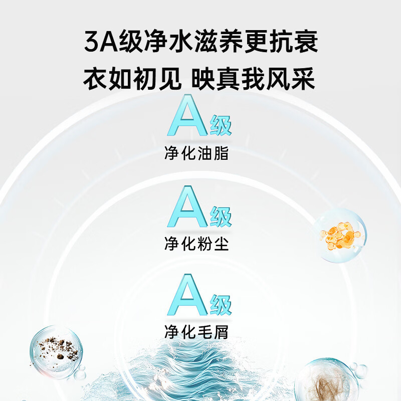 松下白月光Queen女王 10kg滚筒洗衣机超薄平嵌 离心净水洗 水氧泡沫净 双智投 10公斤XQG100-X1F6高清大图