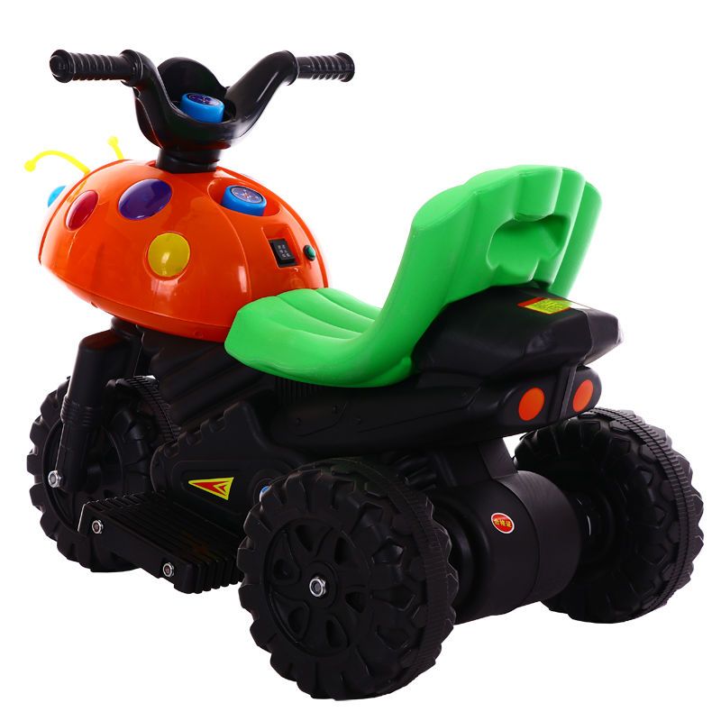 8a电瓶4音乐9灯光甲壳虫儿童电动摩托车宝宝三轮车男女小孩可坐人玩具