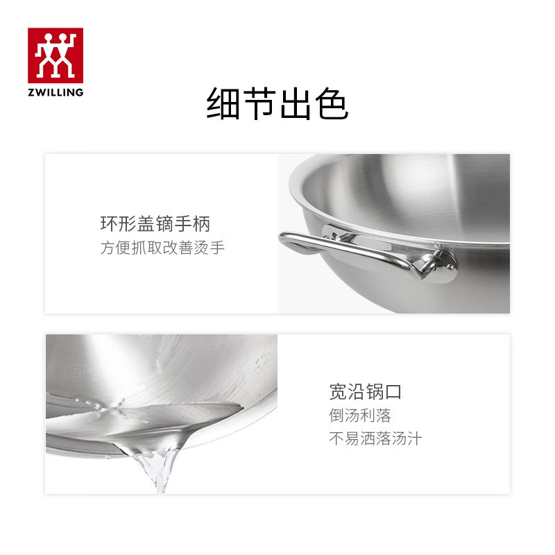 双立人(ZWILLING)不粘锅平底煎锅煎蛋锅煎饼锅牛排锅Motion L20cm家用烹饪小锅具高清大图