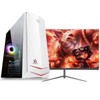 铭能 i9级12核E5-2673V3/RX550 4G独显/16G内存/512G固态 台式电脑 台式机 电脑主机 组装电脑 家用办公商务娱乐学生游戏电脑台式组装机电脑+24英寸全套