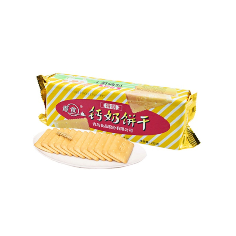 青食特制钙奶饼干225g-L