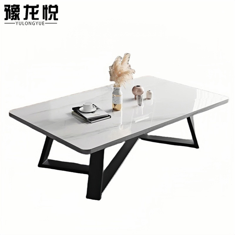 豫龙悦 岩板茶几800*600*450mm张 简约