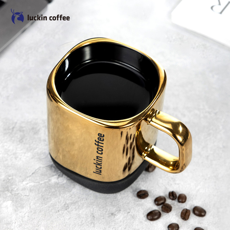 瑞幸咖啡(luckin coffee)黄金时代马克杯创意咖啡杯大容量杯子