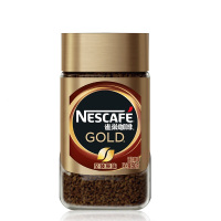 瑞士进口 雀巢(Nestle) 金牌 黑咖啡粉 至臻原味 速溶 咖啡豆微研磨50g