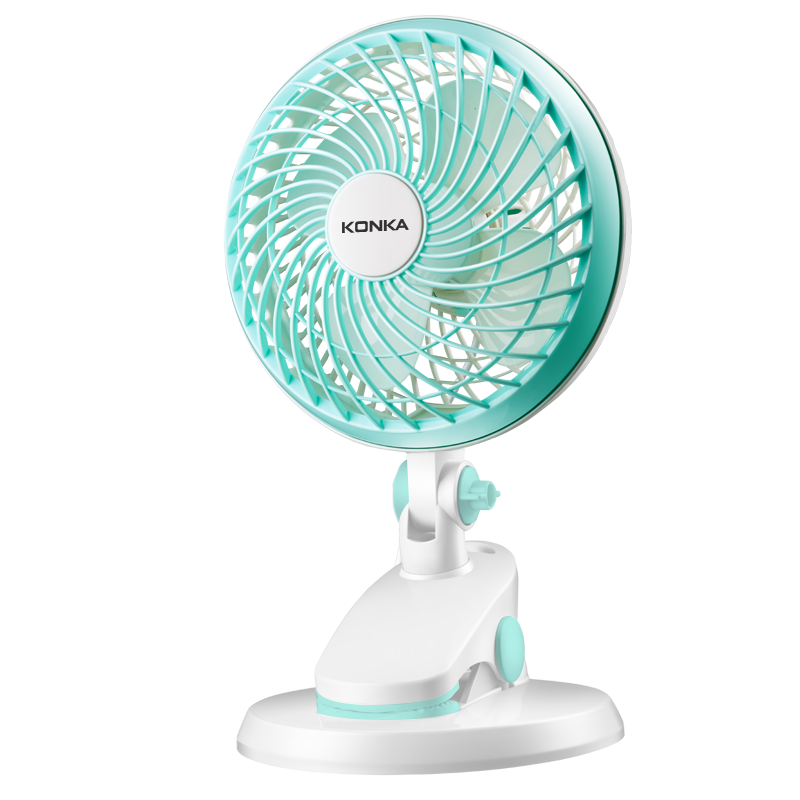 康佳konka风扇迷你床上台式电扇学生宿舍夹扇办公室usb小电风扇usb