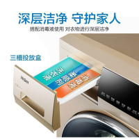 Haier/海尔洗衣机滚筒 9公斤大容量 全自动家用 直驱变频一级能效 摇篮柔洗 上排水90028B12G