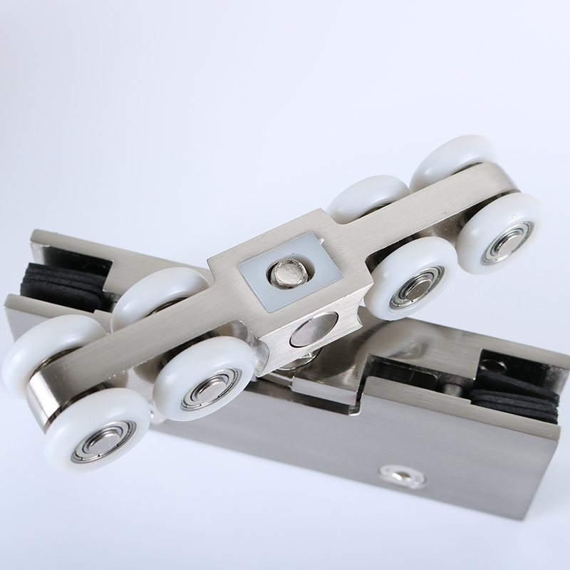 玻璃移门滑轮吊轨移推拉门吊轮古达轨道吊滑8轮玻璃门不锈钢吊轮1套