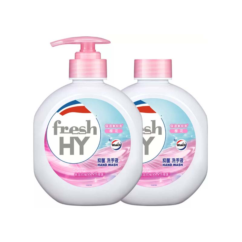 洗手液 威露士清可新抑菌洗手液樱花525ml+525ml补充装替换高清大图