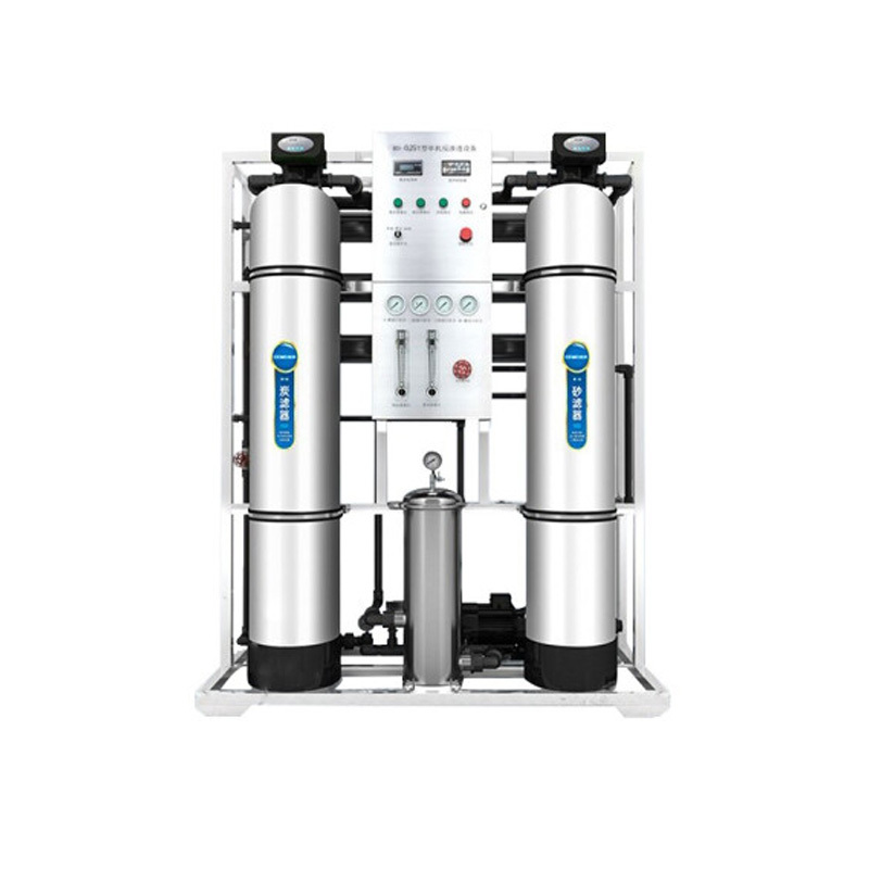希力 大型工业净水设备纯水机水质处理器学校小区餐饮净水器商用直饮水机 0.25t/h三级不锈钢罐体