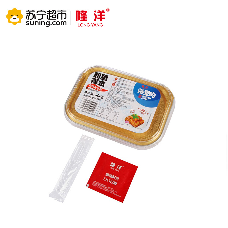 隆洋 麻辣鱼豆腐 300g 即食海鲜 微波加热 方便美味