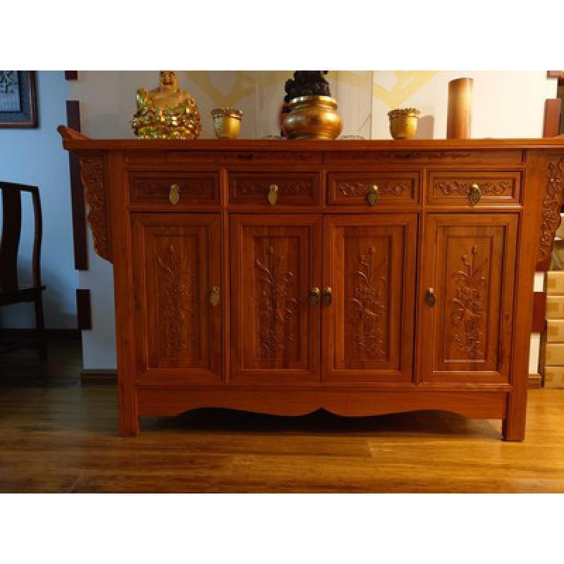 森美人供桌神台中式佛龛条案条几供台佛台家用实木香案佛桌神龛财神贡桌 20060100