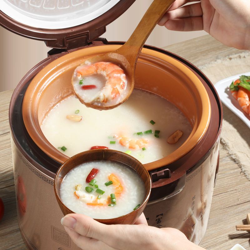 陶瓷内胆电饭煲家用大容量煲汤煲粥智能瓦电饭锅4升双胆黄金瓦胆煲