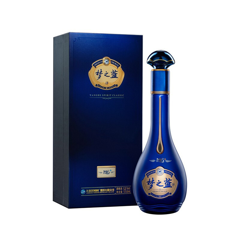 洋河(YangHe) 蓝色经典 梦之蓝M6+ 52度550ml*4整箱装 浓香型白酒高清大图