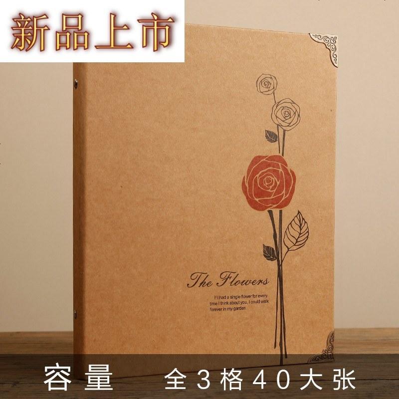 四方达牛皮纸相册插页式收藏飞机票旅行纪念钱币票收集纳影集by147256
