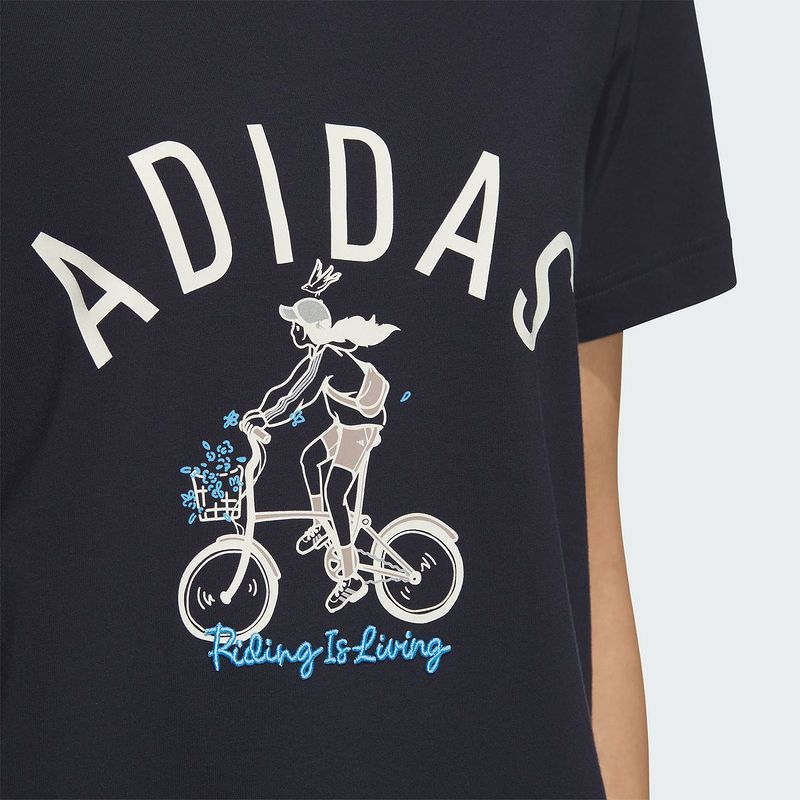 阿迪达斯(adidas)2024女舒适户外休闲百搭运动T恤JM4960