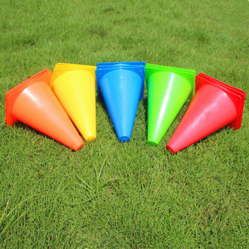 小标志桶锥形筒23厘米32障碍物足球训练三角锥雪糕筒篮球器材报价_参