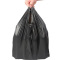 安赛瑞 一次性黑色塑料垃圾袋 手提背心式 60*70 双面4丝 100只/包