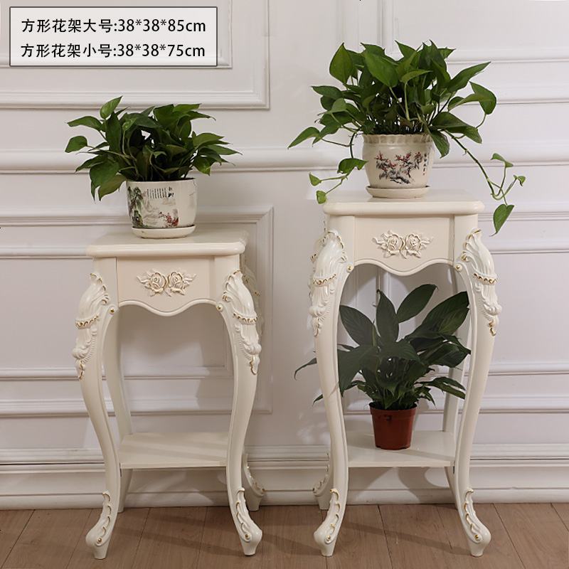 欧式客厅白色花架客厅阳台多层多功能室内落地创意绿萝花几花盆架