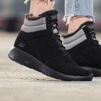 SKECHERS斯凯奇女鞋短靴高帮保暖轻便运动鞋14613