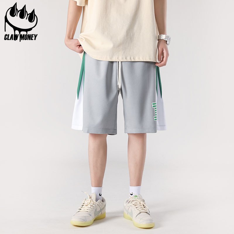 CLAW MONEY 运动短裤男夏季港风潮牌宽松篮球裤休闲百搭五分裤子