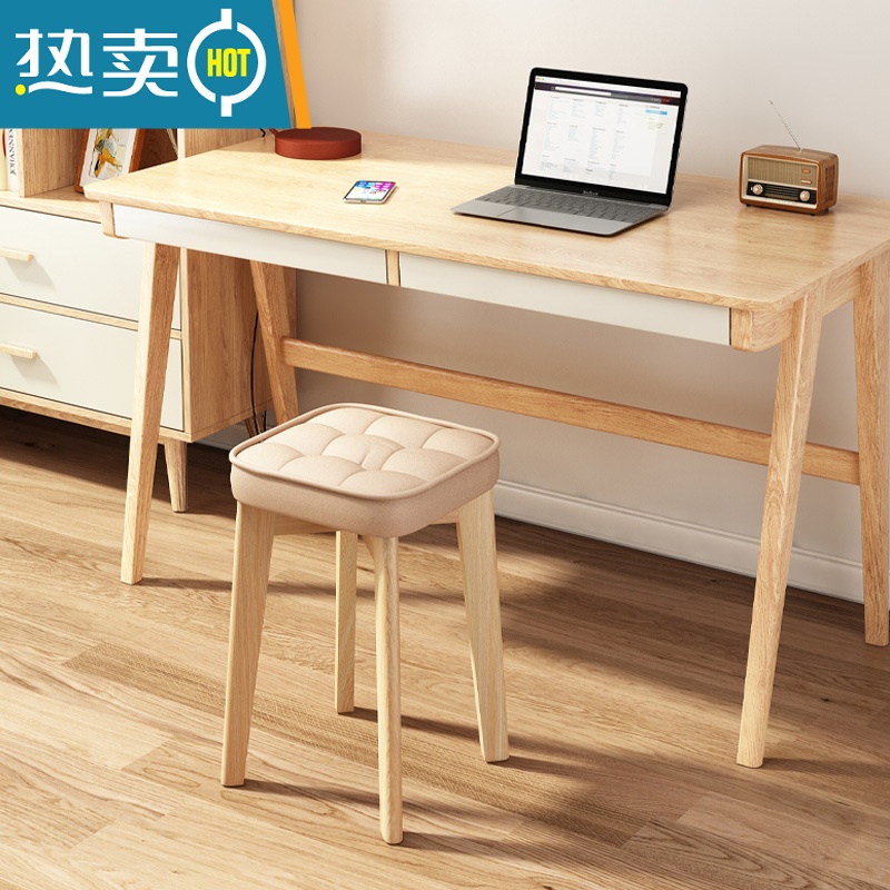 敬平实木凳子家用可叠放小板凳现代简约餐桌高椅子可收纳简易木头方凳收纳凳高清大图