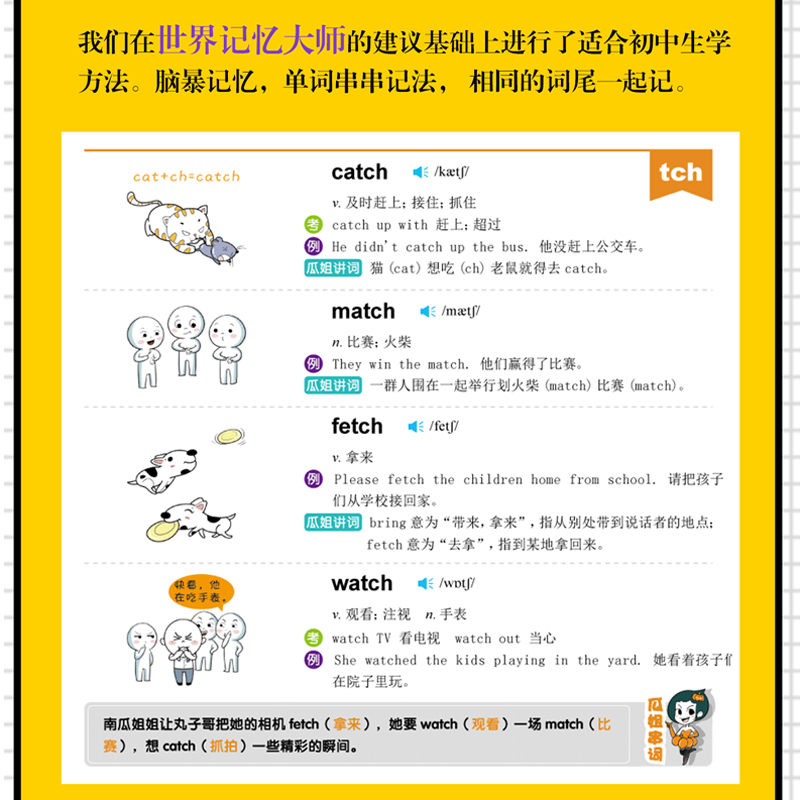 [正版图书]图背单词初中英语词汇手册中考总复习单词记背神器思维导图学习法速记单词初一二三乱序版初中高频词汇总考纲单词大全高清大图