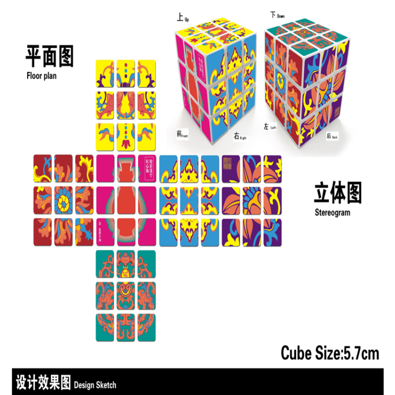 国博魔方系列——粉彩转心瓶