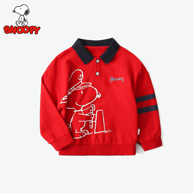 史努比SNOOPY童装儿童卫衣春秋新款男童长袖上衣中小童外出衣服