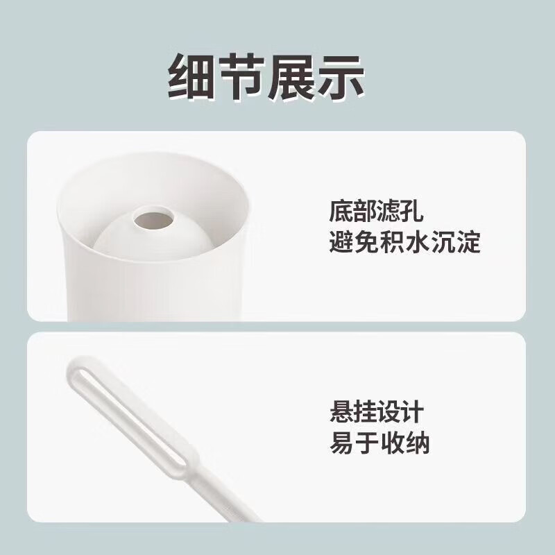 茶花 马桶刷子 清洁刷洗厕所刷子 洁厕刷套装 白色4303高清大图