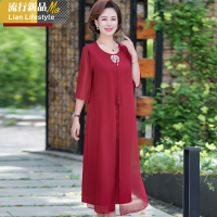 恋名媛结婚礼年轻新娘妈妈旗袍礼服丈母娘岳母亲喜婆婆婚宴夏装洋气高贵妈妈装