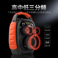 Malata万利达k05广场舞音响户外摆摊无线话筒K歌便携大音量大功率蓝牙音箱小型播放器家用唱歌音响低音炮 蓝色标配