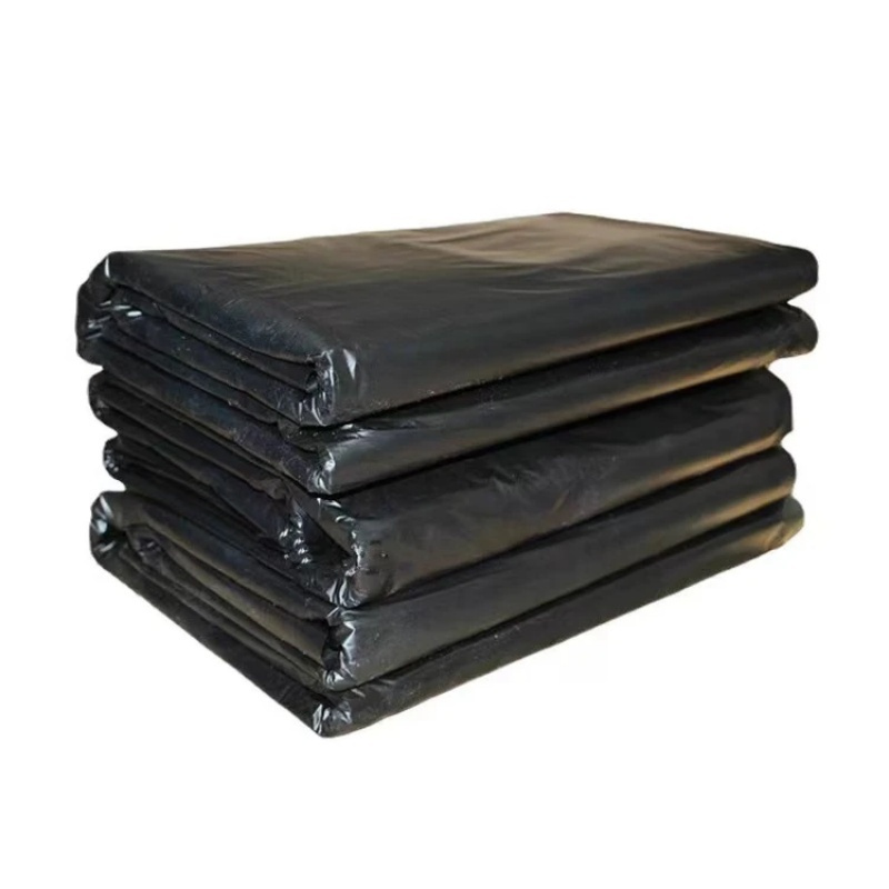 [鑫志友]黑色平口式塑料垃圾袋 加厚/特厚 3丝120*140cm 50个/捆(单位:捆)
