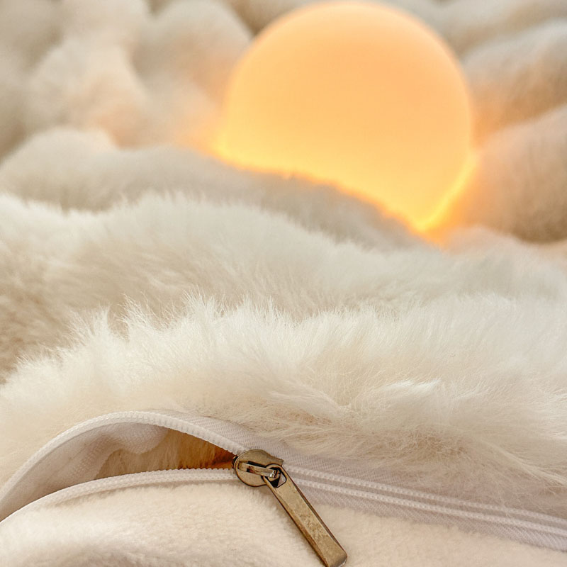 雅鹿兔毛暖绒四件套高清大图