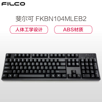 斐尔可 FKBN104ML/EB2「104圣手二代」黑色黑轴 机械键盘