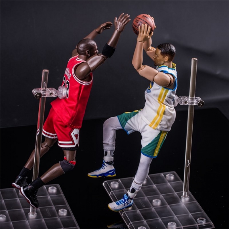 NBA篮球球星手办乔丹库里詹姆斯明星科比模型人偶公仔玩偶摆件 23号乔丹 国产高约22cm高清大图