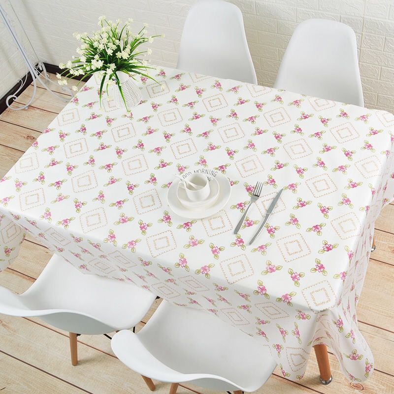 塑料桌布防水防烫防油免洗餐桌垫格子布茶几垫长方形台布桌子盖布i7